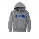 DSST Falcons falcons logo - Youth Core Fleece Pullover Hooded Sweatshirt.  PC90YH