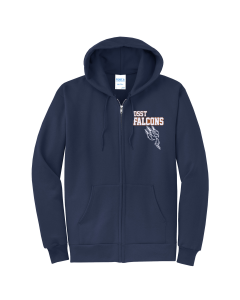 DSST Falcons - Core Fleece Full-Zip Hooded Sweatshirt. PC78ZH